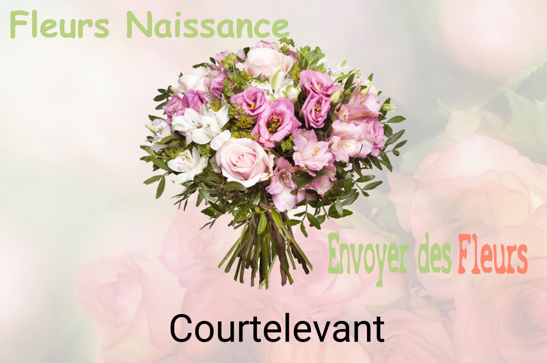 Bouquet de fleurs de naissance livré à Courtelevant